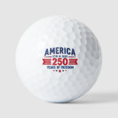 アメリカ 1776 2026 自由の250年 愛国 ゴルフボール (正面)