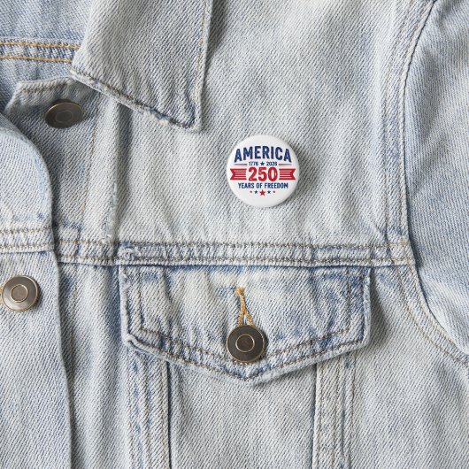 アメリカ 1776 2026 自由の250年 愛国 缶バッジ (インサイチュ)