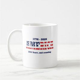 アメリカ 1776-2026 言葉 コーヒーマグカップ