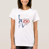 アメリカ 1776 - 2026 250周年記念 自由の女神 Tシャツ (正面)