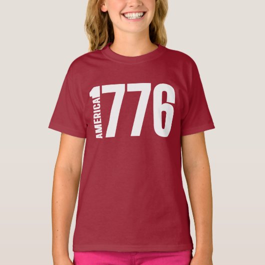 アメリカ 1776  Tシャツ (正面)