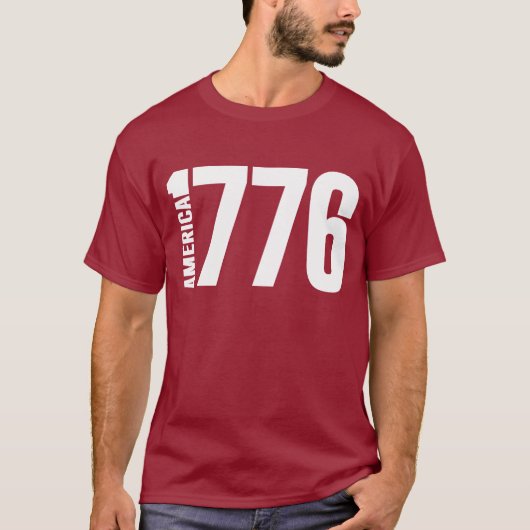 アメリカ 1776  Tシャツ (正面)
