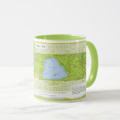 『アメリカ:1994/今日マンハッタンセントラルパークマップ マグカップ (正面右)