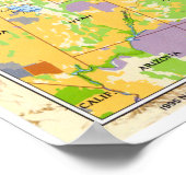 『アメリカ：1995/今日-ロッキーズ·マップのハート... ポスター (角)