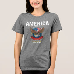 アメリカ | 250周年記念 イーグル レッド ホワイト ブルー トライブレンドＴシャツ