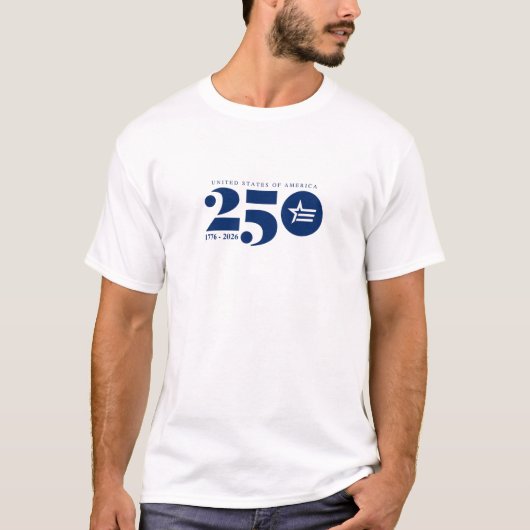 アメリカ 250 星条旗 Tシャツ (正面)