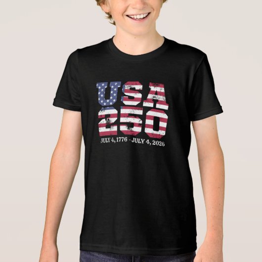 アメリカ 250 独立記念日 トライブレンドTシャツ (正面)