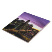 アメリカ、IL、シカゴ。シカゴのスカイラインと川 タイル (側面)