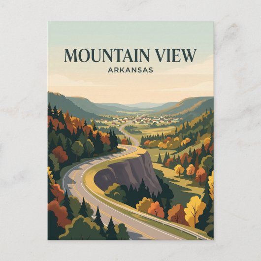 アメリカ、Mountain View ポストカード (正面)