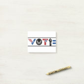 アメリカ、RBG、USPS、BLM、平和と平等に投票 ポストイット (デスク上)