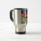 アメリカ「To Ski」ヴィンテージスタイル旅行ポスター トラベルマグ (正面左)