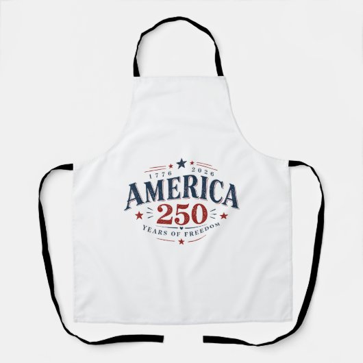 アメリカ USA 250周年, 自由の250年 エプロン (正面)