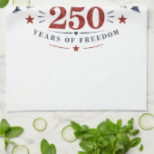 アメリカ USA 250周年, 自由の250年 キッチンタオル (折り畳み)
