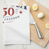 アメリカ USA 250周年, 自由の250年 キッチンタオル (四つ折り)