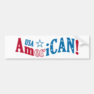 アメリカAmeriCAN!カスタムバンパーステッカー バンパーステッカー