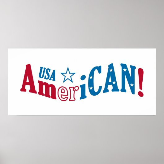 アメリカAmeriCAN!カスタムポスター ポスター (正面)