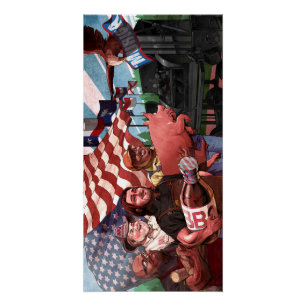 アメリカBBQのプロパガンダポスター(テキストバージョン無し) ポスター