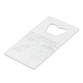 アメリカEst 1776愛国心 クレジットカード栓抜き (裏面アングル)