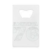 アメリカEst 1776愛国心 クレジットカード栓抜き (裏面)