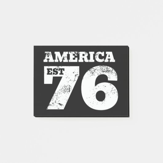 アメリカEst 1776愛国心 ポストイット (正面)