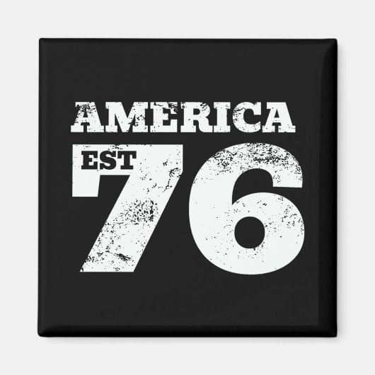 アメリカEst 1776愛国心 マグネット (正面)