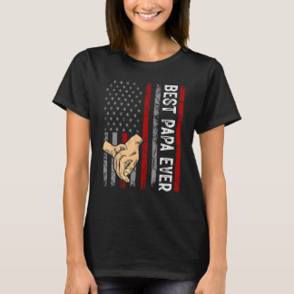 アメリカFとメンス父最高のの日のパッパ Tシャツ