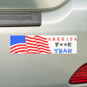 アメリカF **ええk! バンパーステッカー (車上)
