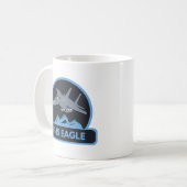 アメリカF-15イーグルジェット戦闘機 コーヒーマグカップ (正面左)