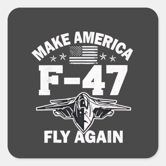 アメリカF-47を7月4日に再び飛行させる スクエアシール (正面)