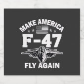 アメリカF-47を7月4日に再び飛行させる スパークリングワインラベル (シングルラベル)