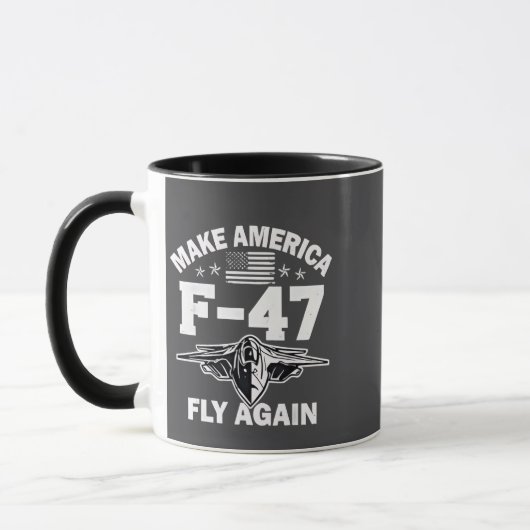 アメリカF-47を7月4日に再び飛行させる マグカップ (左)