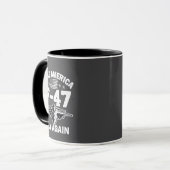 アメリカF-47を7月4日に再び飛行させる マグカップ (正面左)