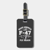 アメリカF-47を7月4日に再び飛行させる ラゲッジタグ (正面縦)