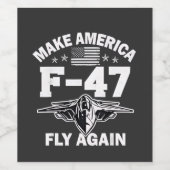 アメリカF-47を7月4日に再び飛行させる ワインラベル (シングルラベル)