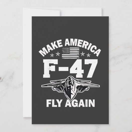 アメリカF-47を7月4日に再び飛行させる 招待状 (正面)