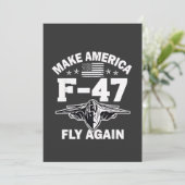 アメリカF-47を7月4日に再び飛行させる 招待状 (スタンド正面)