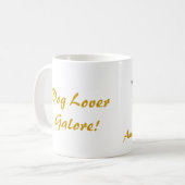 アメリカFoxhound、沢山の犬の恋人! コーヒーマグカップ (正面左)