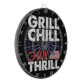 アメリカGrill Chill Labor DayスリルBBQパーティー ダーツボード (正面左)