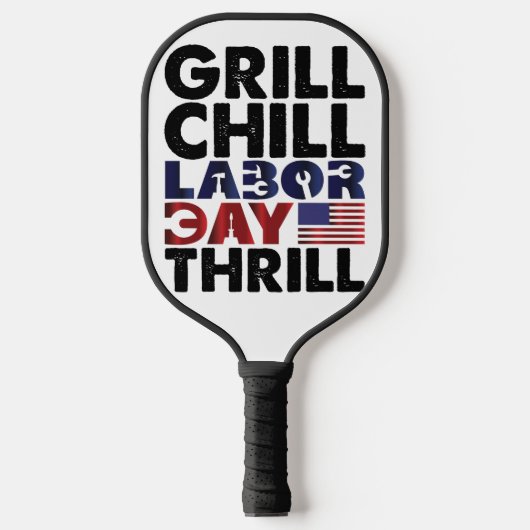 アメリカGrill Chill Labor DayスリルBBQパーティー ピックルボールラケット (正面)