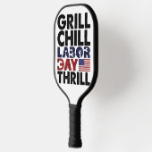 アメリカGrill Chill Labor DayスリルBBQパーティー ピックルボールラケット (左)