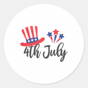 アメリカHappy 4Th Of 7月Independence Day Men Wom ラウンドシール