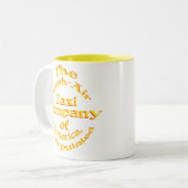 アメリカIncorpulatedの新し空気Taxi Company ツートーンマグカップ (正面左)