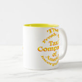 アメリカIncorpulatedの新し空気Taxi Company ツートーンマグカップ (正面右)