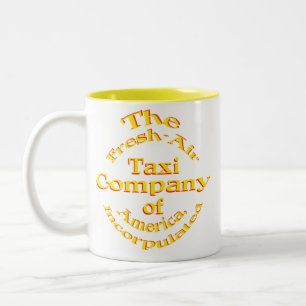アメリカIncorpulatedの新し空気Taxi Company ツートーンマグカップ