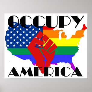 アメリカLGBTQを占領する ポスター