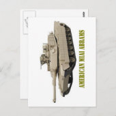 アメリカM1A1エイブラムタンク ポストカード (正面/裏面)