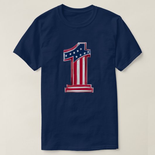 アメリカNo.1 Tシャツ (デザイン正面)