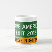 アメリカRepulicanを救って下さい コーヒーマグカップ (中央)