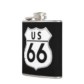 アメリカRoute 66酒フラスコ フラスク (左)