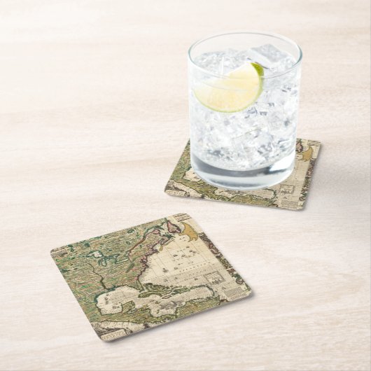 アメリカSeptentrionalis スクエアペーパーコースター (インサイチュ)